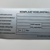 Kenplaat koelinstallatie stickers 100 stuks - Afbeelding 2